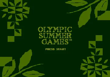 Olympic Summer Games (USA, Europe) screen shot title